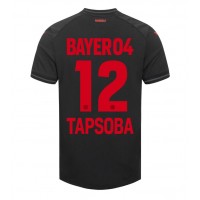 Dres Bayer Leverkusen Edmond Tapsoba #12 Domáci 2023-24 Krátky Rukáv